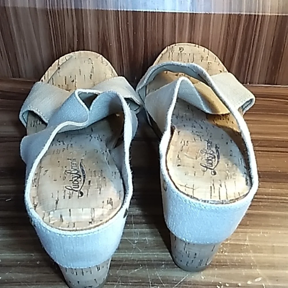 Lucky Brand wedges heels 9.5 cork